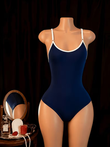 Sexy Bodysuit Lingerie Women Loose Fit Vintage Swimsuit Style Japanese Inspired Outfit Loungewear 100% Cotton Jersey 2pc - Product Image 3