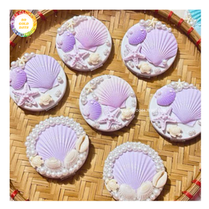Miroir à main en coquillage irlandais naturel, fait main, miroir de vanité en coquillage, décoration de maison de plage, décoration de maison de style côtier, cadeau décoratif - Product Image 5