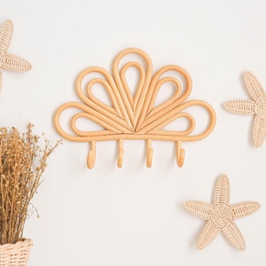 Lindos ganchos colgantes de ratán, ganchos para flores hechos a mano de la mejor calidad, artículos esenciales para organizar la habitación de los niños - Product Image 2
