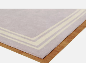 พรมทอมือลายเรขาคณิตสีม่วงเทา  แบบทันสมัย เป็นมิตรกับสิ่งแวดล้อม กันลื่น  ขนปานกลาง  ขนาดสั่งทำได้  สำหรับบ้านหรือละหมาด - Product Image 5