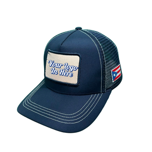 Baseball Trucker Caps Custom Logo Embroidery On <b>Patch</b> Poly Mesh Sports 5 <b>Panel</b> Gorras From Vietnam Manufacturer Hats Caps - Product Image 1