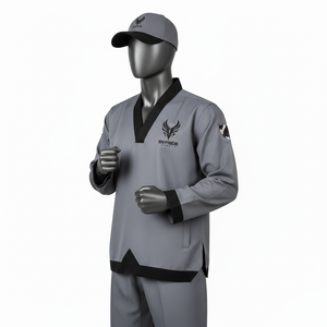 Kimono de BJJ 100% Coton Léger pour Adulte, Combinateur MMA pour Entraînement et Compétitions, Personnalisable sur le Devant, Uniforme de Taekwondo - Product Image 2