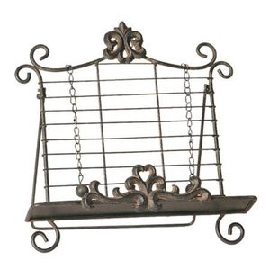 Support de Livre Décoratif en Métal Forgé Rustique pour Bureau et Maison, Fait Main - Product Image 2