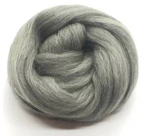 Venta al por mayor Tops de lana Fábrica de alta calidad 100% Tops de lana Usando para hilo top de lana natural diferente color disponible color gris - Product Image 2