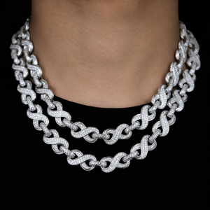 Collar de Cadena Cubana de Alta Calidad y Lujo, Corte Brillante de 12 mm, Plata con Diamantes Moissanite, Estilo Hip Hop, Certificado IGI, Unisex - Product Image 6