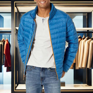 High Quality Men's Winter Fashion Jackets Thick Hooded Puffer with Stand Collar Zipper Closure Waterproof High Street Style - Product Image 3