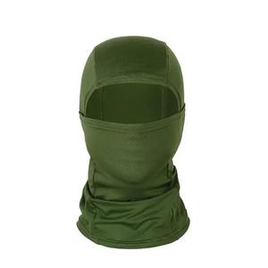 Masque de ski en polyester imperméable noir avec logo personnalisé, masque facial intégral à un trou, balaclava tricotée, unisexe - Product Image 1