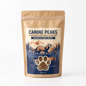 Base Cuadrada Personalizada para Bolsas de Alimento para Mascotas con Estructura Laminada PET/PA/AL/CPP y Cierre Superior con Cremallera para Marcas Premium de Alimento para Mascotas - Product Image 3