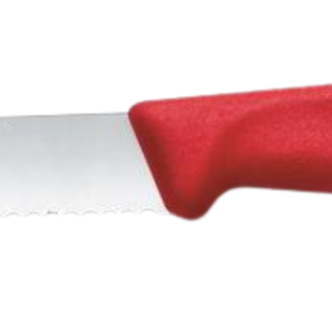 Couteaux de cuisine à manche rouge en acier inoxydable, lame tranchante, couteaux utilitaires professionnels pour couper la viande, les fruits, les légumes et les aliments - Product Image 5