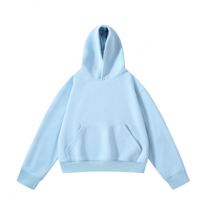 Sudadera con Capucha Unisex Extra Grande, Color Sólido, Informal, Tejida, Manga Regular, Diseño con Bolsillos, Ropa de Otoño - Product Image 2