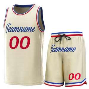 Maillots de basket-ball sans manches respirants pour hommes avec impression numérique, antibactériens, 100% polyester, couleurs et tailles personnalisées - Product Image 5