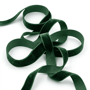 15mm Forest Green Single Side Velvet <b>Ribbon</b> Wholesale Bulk Supplier Manufacturer for Luxury Wrapping Crafts Sewing Decor Trim - Product Image 5