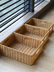 International Standard Eco-Friendly Rattan Handicrafts Rectangle Woven Basket for Storage Organizer Decoration Custom Size - Product Image 4