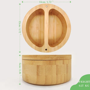 Salero de Madera Hecho a Mano con Diseño Moderno, Tapa Ecológica, Apto para Lavavajillas, Contenedor de Condimentos para Cocina - Product Image 4