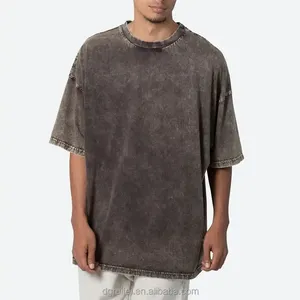 en's Clothes Oversized <b>Tshirt</b> Streetwear Short Sleeves Custom Blank T Shirt for Men Cotton <b>Polyester</b> Heavy Weight - Product Image 6