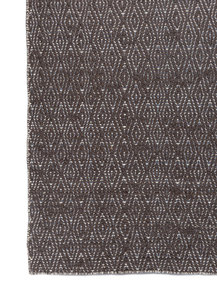Tapis Jaipur ADWL-13095 moderne en laine tissée à plat, écologique, brun foncé/blanc non verni, rectangulaire pour salon - Product Image 3