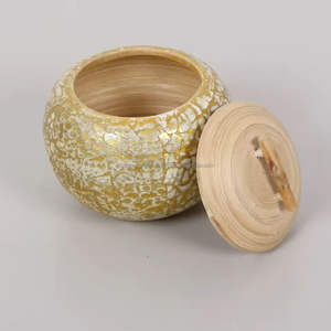 Sustainable Handmade Egg Shell Inlay Box Supplier <b>Bamboo</b> <b>Fiber</b> Decorative Home Storage Organizer OEM Vietnam - Product Image 4
