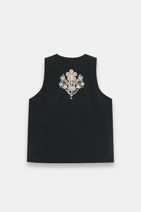 Gilet en coton brodé noir pour femme, style ethnique décontracté, coupe courte, style indien pakistanais, coupe régulière, toutes saisons - Product Image 2