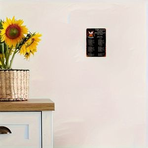 CIFbuy Letrero de Aluminio Vintage para Plan de Fitness, 12x8, Guía de Entrenamiento en Casa, Decoración Motivacional para Pared, Uso Interior y Exterior para Sistema de Gimnasio en Casa - Product Image 4