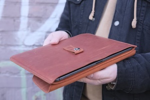 Wholesale Vintage Genuine Leather Protective Laptop <b>Tablet</b> Case Sleeve <b>Bag</b> New Business Style Ideas for Sale - Product Image 3