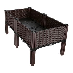 Fioriera Rialzata Autoirrigante in Materiale PP Leggero, 3 Opzioni di Dimensioni per Comodo Contenitore per Fiori - Product Image 4