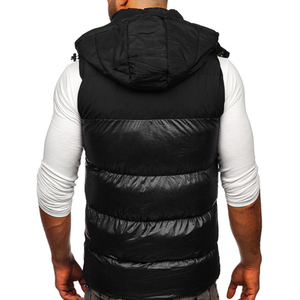 Chaleco acolchado reversible, transpirable, personalizado, de invierno, con relleno de burbujas, sin mangas, para hombre, de la mejor calidad, precio económico, venta al por mayor OEM. - Product Image 2