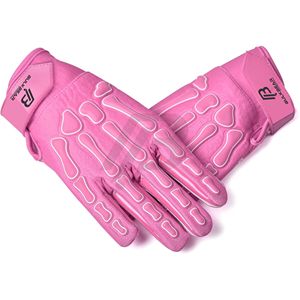 Gants de football américain professionnels personnalisés, paume collante, imperméables, légers, antidérapants, en cuir, fermeture auto-agrippante - Product Image 5