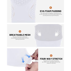 Protège-poitrine rembourré pour le baseball, maillot de compression, protection du sternum pour les joueurs de softball, de football et de lacrosse - Product Image 4