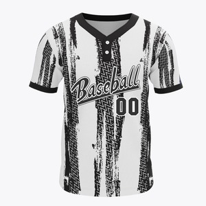 Custom Size And Color Baseball Jersey For Training New Arrival Lightweight Comfortable Baseball Jersey Two Buttons - Product Image 3