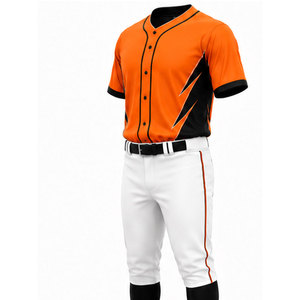 <b>Baseball</b> Uniform Athletic Training Wear Breathable 100% Polyester Moisture-Wicking Quick Dry Comfortable Stylish Men's <b>Baseball</b> - Product Image 1