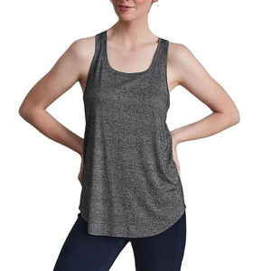 Débardeur en tricot gris uni pour femme, col rond, respirant, longueur normale, style décontracté et sportif, prix avantageux, meilleures ventes - Product Image 4
