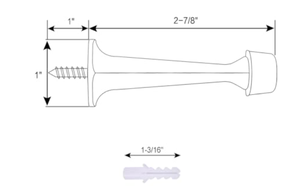 Protector de Pared Resistente de Latón para Puertas, Marca National Hardware - Product Image 5