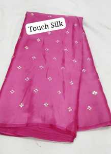 Premium Quality Touch Silk <b>Fabric</b> with Smooth Texture and Elegant Glossy Finish for Ethnic Wear, Traditional Wear - Product Image 6
