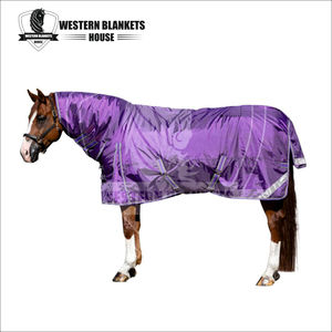 Couverture d'extérieur imperméable pour cheval, modèle standard, en tissu Ripstop 600D à carreaux, idéale pour l'hiver, par le fabricant Best. - Product Image 1