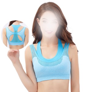 Factory Price High Support Cut-out Spandex/Nylon Non-adjusted <b>Straps</b> Neckline Sports <b>Bra</b> Women Eco-Friendly Front Quick Dry - Product Image 4