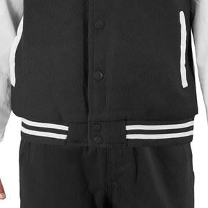 Blousons universitaires unisexes fabriqués en usine avec motif géométrique, col montant et capuche – Étiquette personnalisée, vente chaude et prix compétitif - Product Image 6