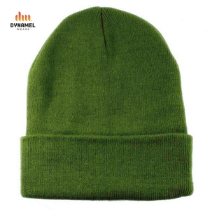 Dynamel Bonnet ajustable en tricot côtelé avec revers, effet tie-dye rose, noir et blanc, broderie 3D, jacquard et déchiré, effet délavé - Product Image 2