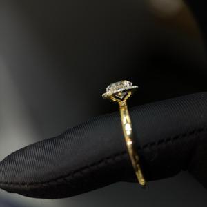 Bague en diamant de laboratoire de qualité export avec diamant rond de 0,2 carat pour fiançailles, mariage et vente en gros mondiale - Product Image 5