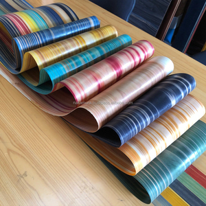 แผ่นไม้วีเนียร์ไม้ซีดาร์ญี่ปุ่นสีเหลืองย้อมสีด้วยแรงดันสูงที่ได้รับสิทธิบัตร IRODORITAI VENEER VC-01-Y เนื้อเรียบ ตัดเป็นแผ่นบาง ความยาวหลากหลาย - Product Image 2