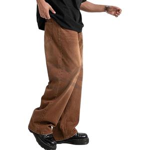Hommes Baggy Jean Vintage Hip Hop Jeans Casual Dance Skateboard Denim Pantalon Streetwear Mode Loose Fit Trendy Urban Style - Product Image 1