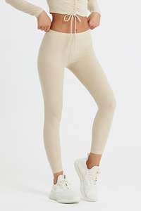 Leggings pour femmes de qualité supérieure, taille haute, élastiques, pour le yoga, décontractés, en tissu, pour le fitness, vente en gros personnalisée - Product Image 4