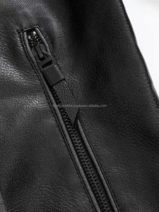 แจ็กเก็ตแฟชั่นหนังสำหรับผู้ชาย, แจ็กเก็ตแฟชั่นใหม่ล่าสุดใส่ได้พอดีกับผ้าแคนวาส - Product Image 3