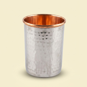 Premium Handcrafted Hammered Copper Tumbler <b>Pure</b> Copper <b>Water</b> Glass & Traditional Indian Drinkware For Ayurvedic Health Benefit - Product Image 1
