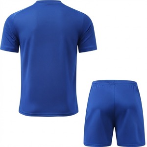 Unisex Soccer Jersey Kit Solid Color Short Sleeve Moisture <b>Wicking</b> Breathable Quick Dry Polyester Adult Uniforms - Product Image 6