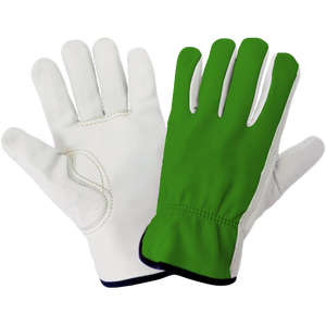Guantes de Trabajo de Cuero de Cabra Resistentes, Cómodos, Transpirables, de Uso General, Antideslizantes, con Muñequera Ajustable - Product Image 4