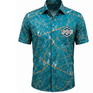 Chemise élégante décontractée pour homme de qualité supérieure avec impression haute résolution, tissu respirant et confortable - Product Image 1