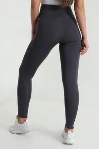 <b>High</b> <b>Waisted</b> Solid Yoga <b>Leggings</b> Full Length Elastic Waist Four-Way Stretch Spandex/Polyester Anti-Static Quick Dry Breathable - Product Image 4