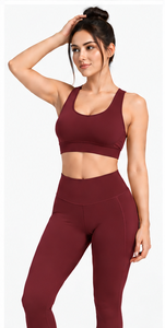 Conjunto de Yoga para Mujer, Estampado de Leopardo, Sujetador Deportivo, Pantalones Cortos de Cintura Alta, Ropa Deportiva Personalizada para Pilates, Gimnasio, Fitness, Transpirable - Product Image 6