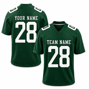 Maillots de football américain personnalisés 2025 2026 en gros pour hommes – Uniformes d'équipe de football cousus avec nom et numéro personnalisés - Product Image 1