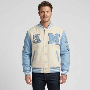 Custom Letterman Varsity <b>Jackets</b> Wool Body Genuine leather Sleeves Winter Wear <b>Smart</b> and Stylish <b>Men</b> Varsity <b>Jacket</b> - Product Image 5